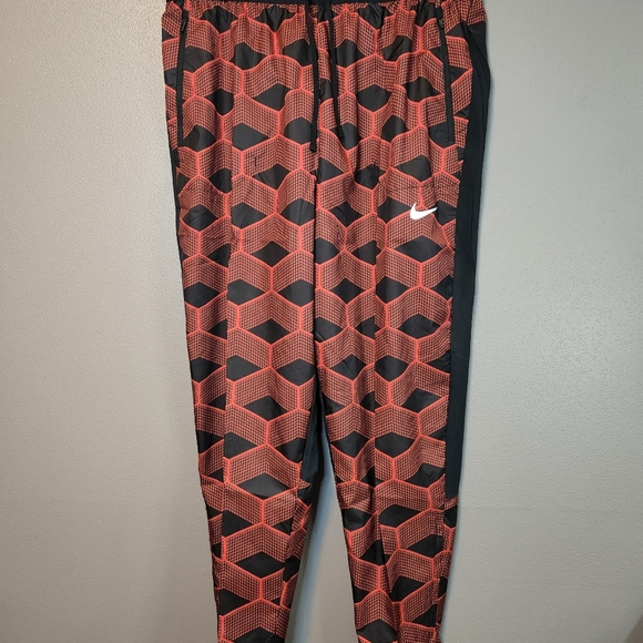 Nike Windbreaker Pants New Mens sz XL Red/Black Running - Picture 10 of 10
